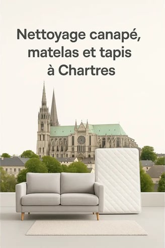 Cathédrale de Chartres : Nettoyage canapé, matelas et tapis