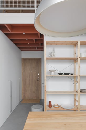 Keramikos studijos interjeras