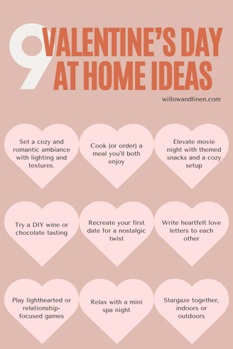a valentine's day at home with a list of valentine's day activities