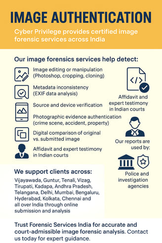 Certified Image Forensic Services  By Cyber Privilege
