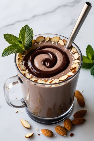 Low-Carb Chocolate Almond Smoothie
