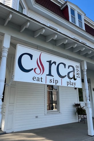 laser cut acrylic outdoor restaurant sign