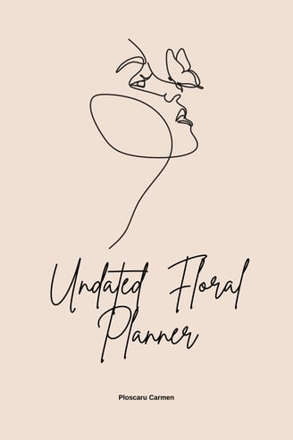 undated floral beige planner , eternalsoulwriter.com