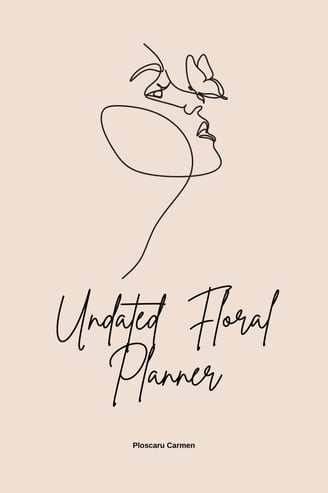 undated floral beige planner , eternalsoulwriter.com