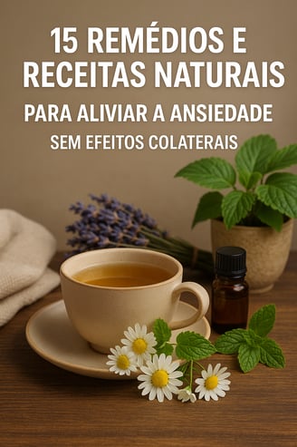 Chá de camomila para aliviar a ansiedade naturalmente