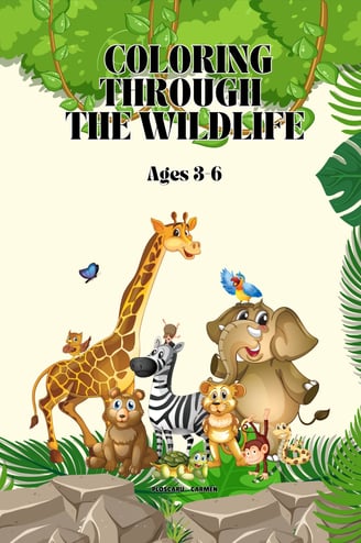 Coloring through the wildlife , coloring book , coloring wild animals , eternalsoulwriter.com