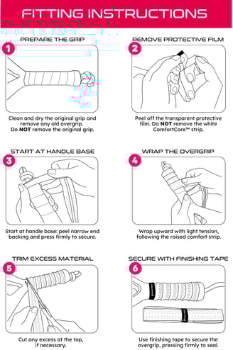 ComfortMax overgrip fitting instructions - Padel Vibes