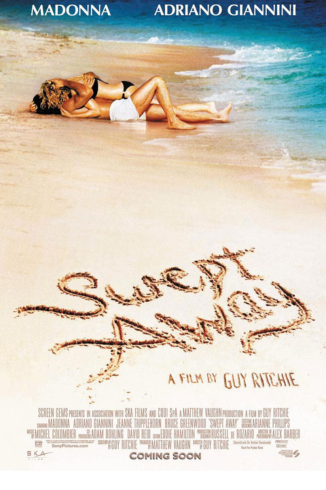 Poster for the film, Swept Away.