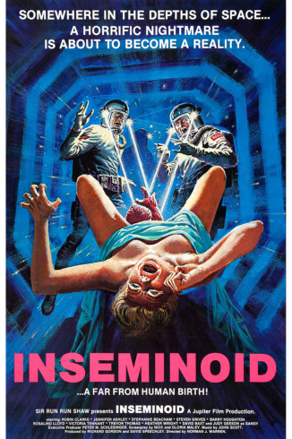 Poster for the film, Inseminoid. 