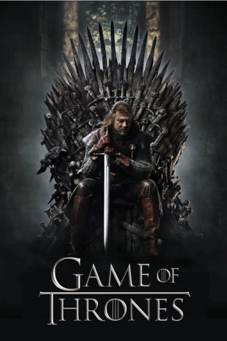 Poster for the TV show, Game of Thrones,.