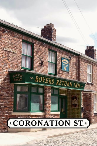 Poster for the soap opera, Coronation Street.