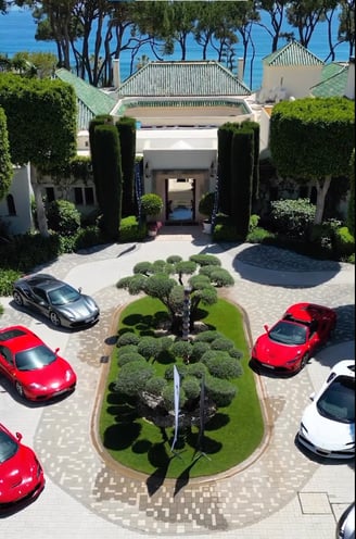 Corporate Event with Ferrari cars at Villa El Rincon