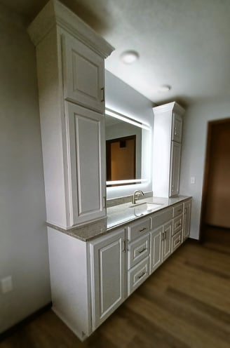 Custom White Vanity