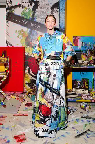 estilo inconfundível de Jean-Michel Basquiat nas passarelas de moda.