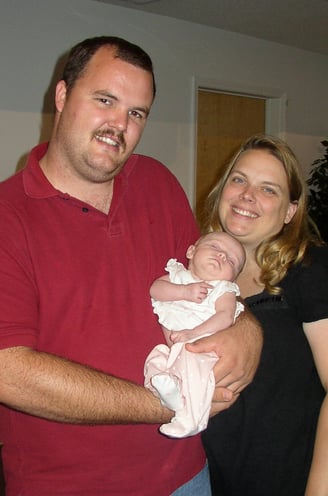 Lorinda Mason with her husband, Samuel and their child Kaitlain Nichole