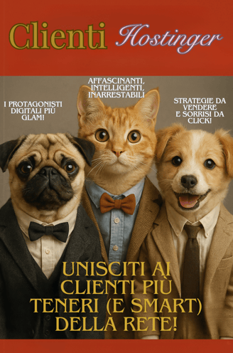 Clienti hostinger con facce di animali carini