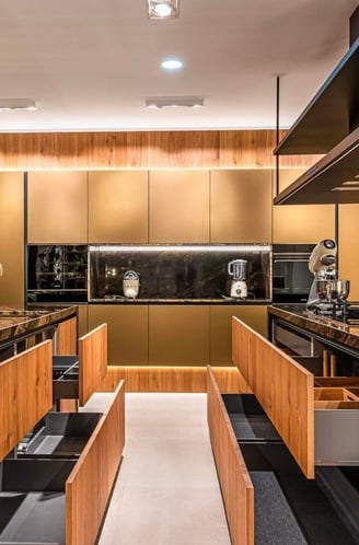 Cocina unica de madera maciza - virutas ibiza
