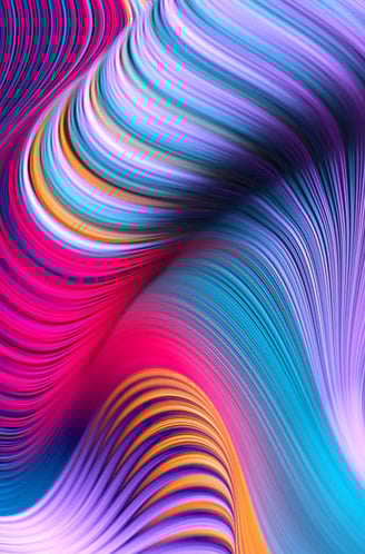 a colorful abstract painting of a colorful swirly pattern - collective zerah solutions