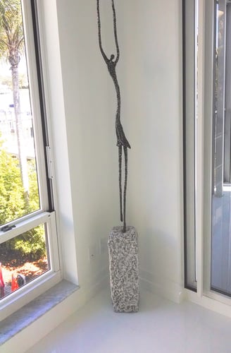 Young Francis, sculptor Jeff Hackney, private collection, Naples, FLA