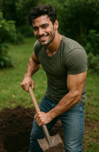 Homme charmant pour la journée internationale de l'homme.