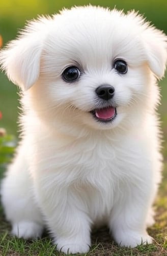 Petit chien trop mignon pour la journée mondiale des animaux