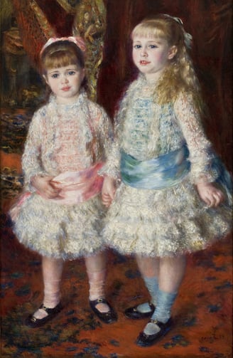 Pierre-Auguste Renoir, “Rosa e Azul (As Meninas Cahen d´Anvers)”, 1881.