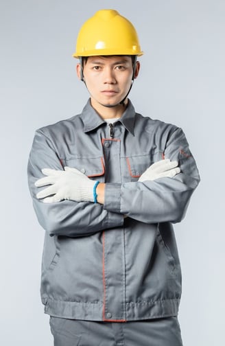 Rongzhiyue: Worker in gray uniform