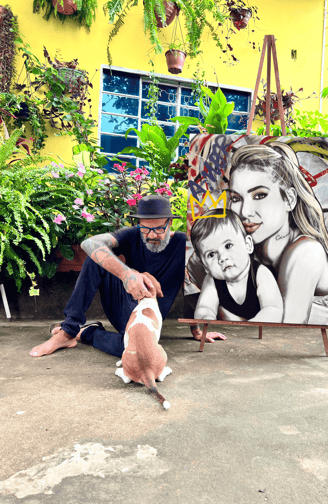Quadro personalizado em Pop-Art de um retrato de animal de estimação com estilo único - por Sérgio A