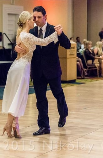 Mekhael Srour and Martha Slater argentine tango competition
