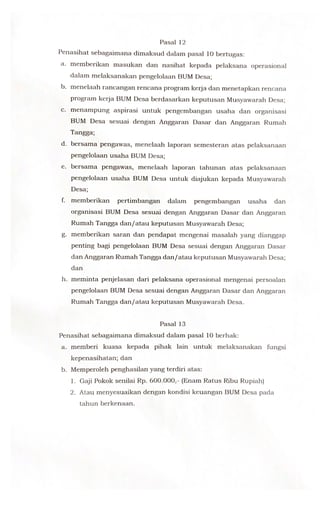 Halaman 10 - Anggaran Dasar BUMDes Idaman Sejati