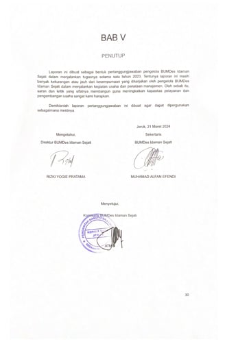 Penutup - LPJ BUMDes T.A, 2023