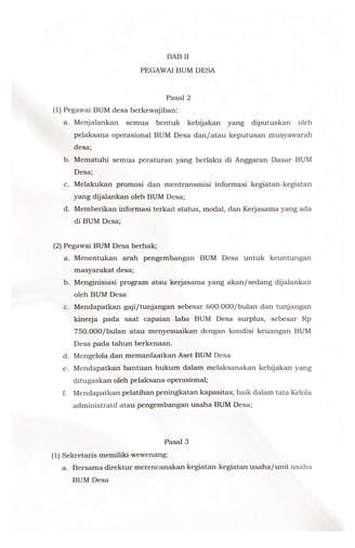 Halaman 3 - Anggaran Rumah Tangga BUMDes Idaman Sejati