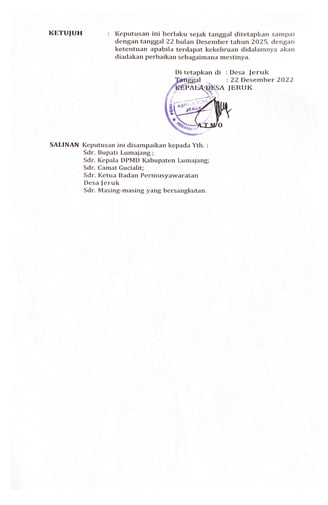 Halaman 4 - Surat Keputusan Pengurus BUMDes Idaman Sejati