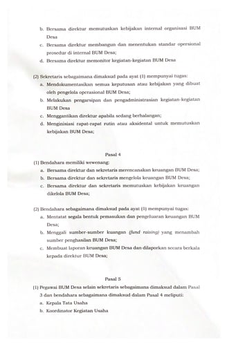 Halaman 4 - Anggaran Rumah Tangga BUMDes Idaman Sejati