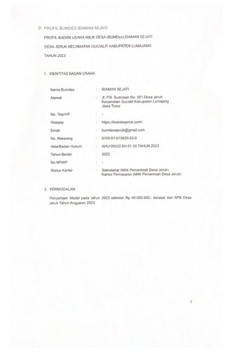 Halaman 7 - LPJ BUMDes T.A, 2023