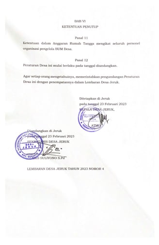 Halaman 7 - Anggaran Rumah Tangga BUMDes Idaman Sejati