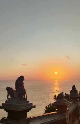 Sunset At Uluwatu Temple