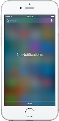 phone with no notifications