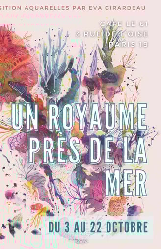 affiche d'exposition d'aquarelle
