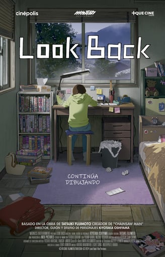 La película Look Back Continúa dibujando poster