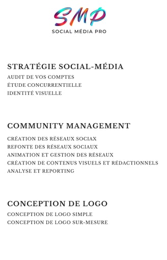 offres détaillées de social média pro