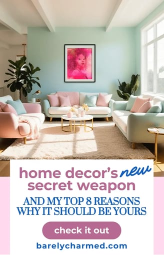 Home decor's new secret weapon title with a photo of living room above
