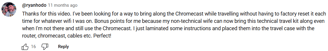 comment of chromecast ease and compatibility with gL .inet opal and beryl ax 