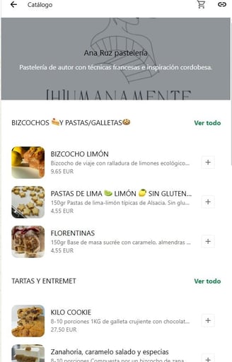 Catálogo Whatsapp Ana Ruz Pastelería