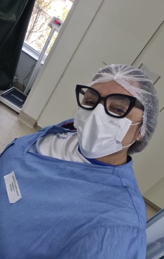 Fotógrafa Taty Pacheco pronta para ensaio fotográfico de parto