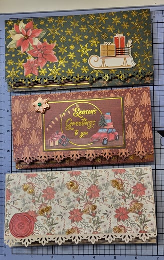 porte-billets en scrapbooking