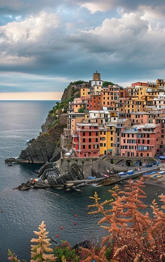 Cinque Terre seaside villages in Riviera coastline, Italy.