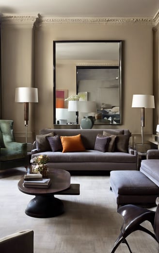 Bright living room with modern inventory