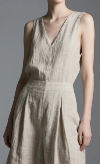 Hemp Fabric Fashion - Tank Top Jumpsuits