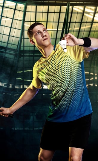 Rongzhiyue: Badminton player in sportswear